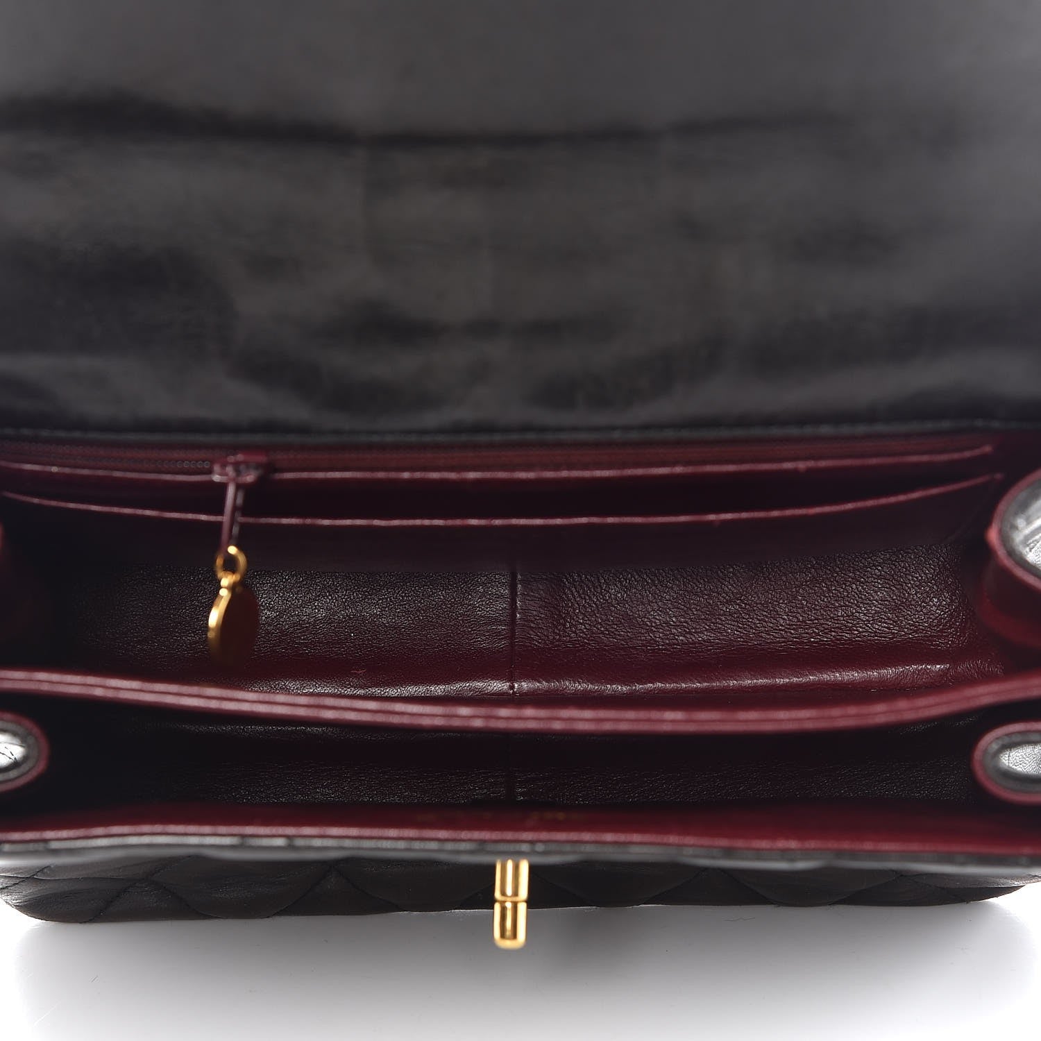 Chanel Lambskin Quilted Flap Shoulder Bag Dark Brown 5 of 19