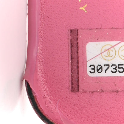 Chanel Lambskin Quilted Pearl Crush iPhone XII Pro Holder With Chain Pink 7 of 16