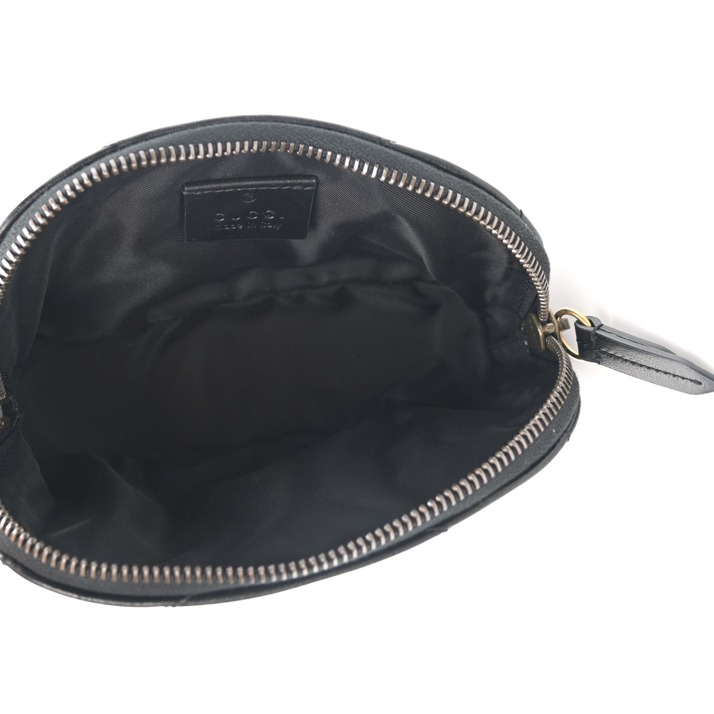 Calfskin Matelasse GG Marmont Pouch Cosmetic Case Black