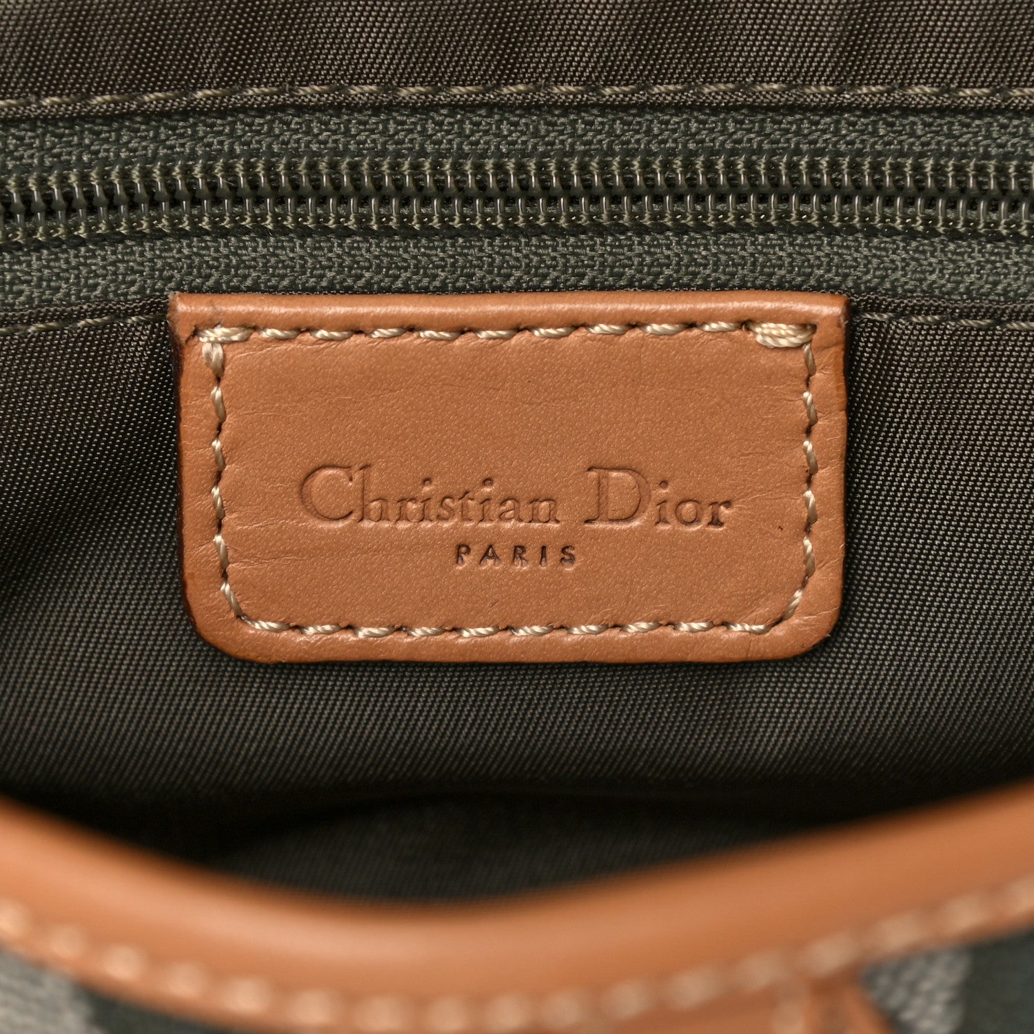 Christian Dior Monogram Saddle Bag Green 6 of 11