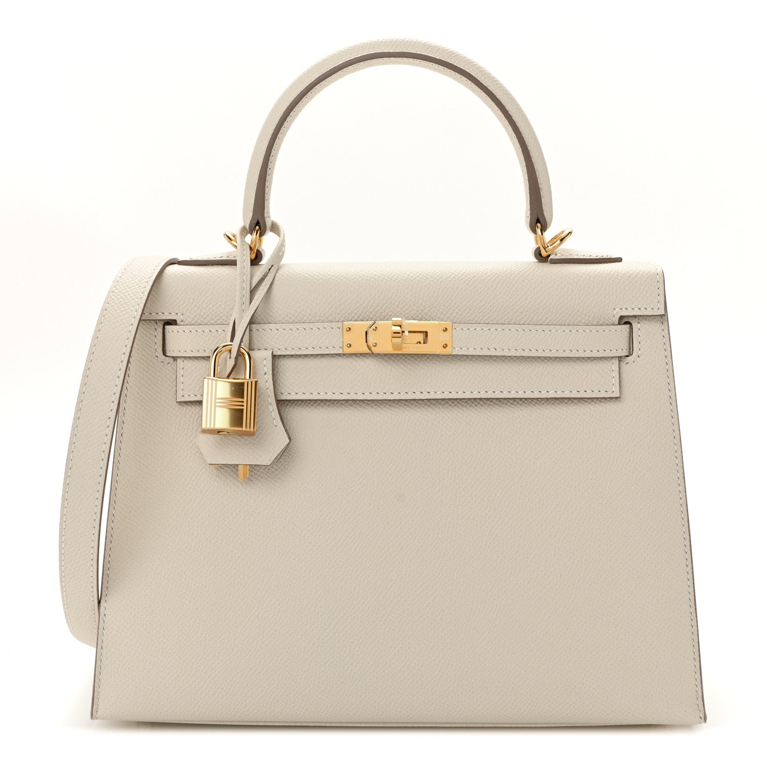 Hermes Epsom Kelly Sellier 25 Craie 1 of 12