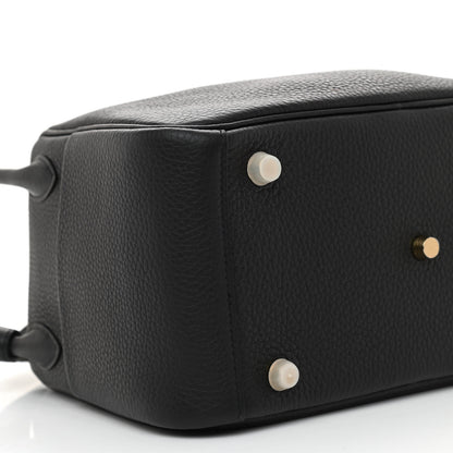 Hermes Taurillon Clemence Lindy 26 Black 9 of 11