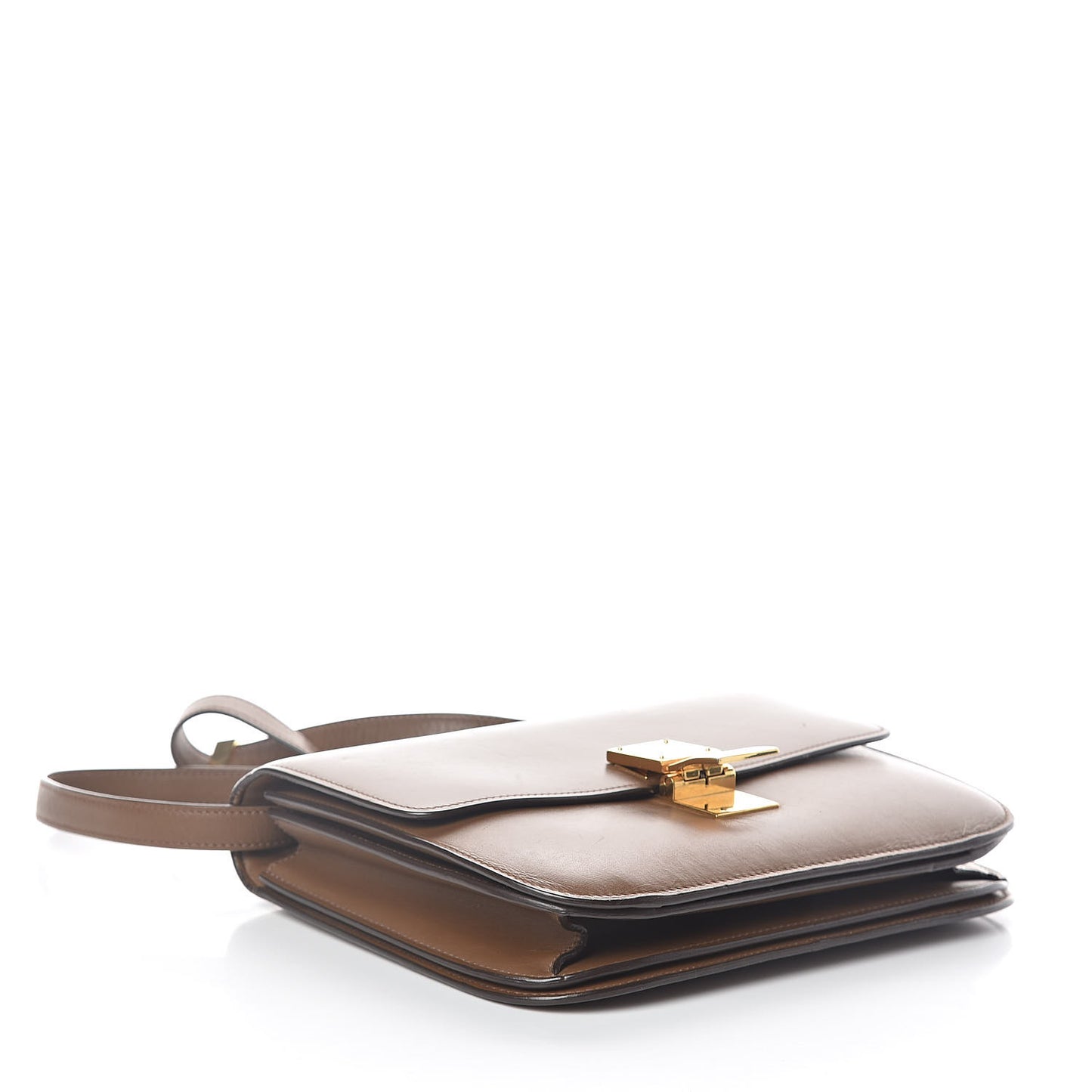 Box Calfskin Medium Classic Box Flap Bag Camel