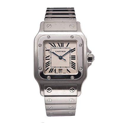 Cartier Stainless Steel 29mm Santos De Galbee Quartz Watch 1 of 6