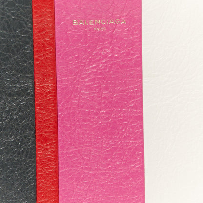 Balenciaga Agneau Arena Multicolore Bazar Pouch Rose Gris White Black Rouge 8 of 8