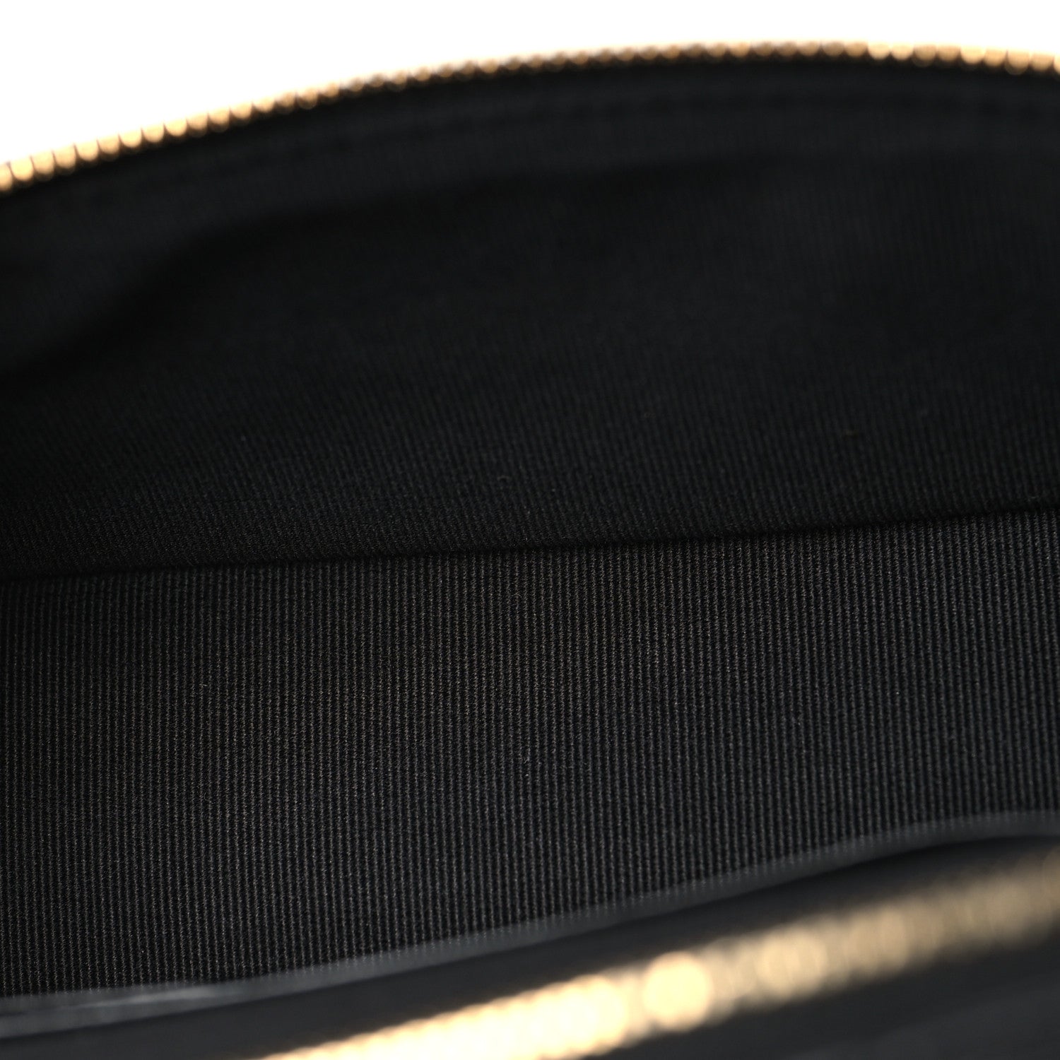 Chanel Goatskin Stitched Top Handle Slim Vanity With Chain Black 5 of 11