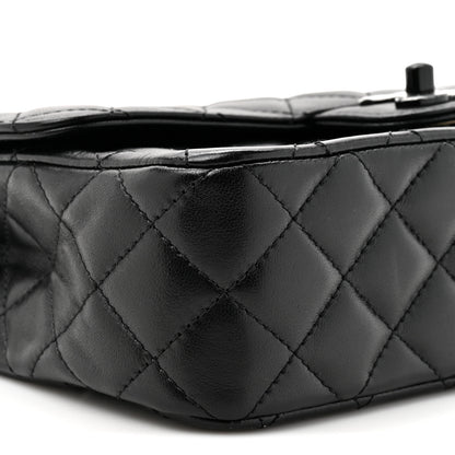 Chanel Lambskin Quilted Small Single Flap Top Handle Bag So Black 10 of 10