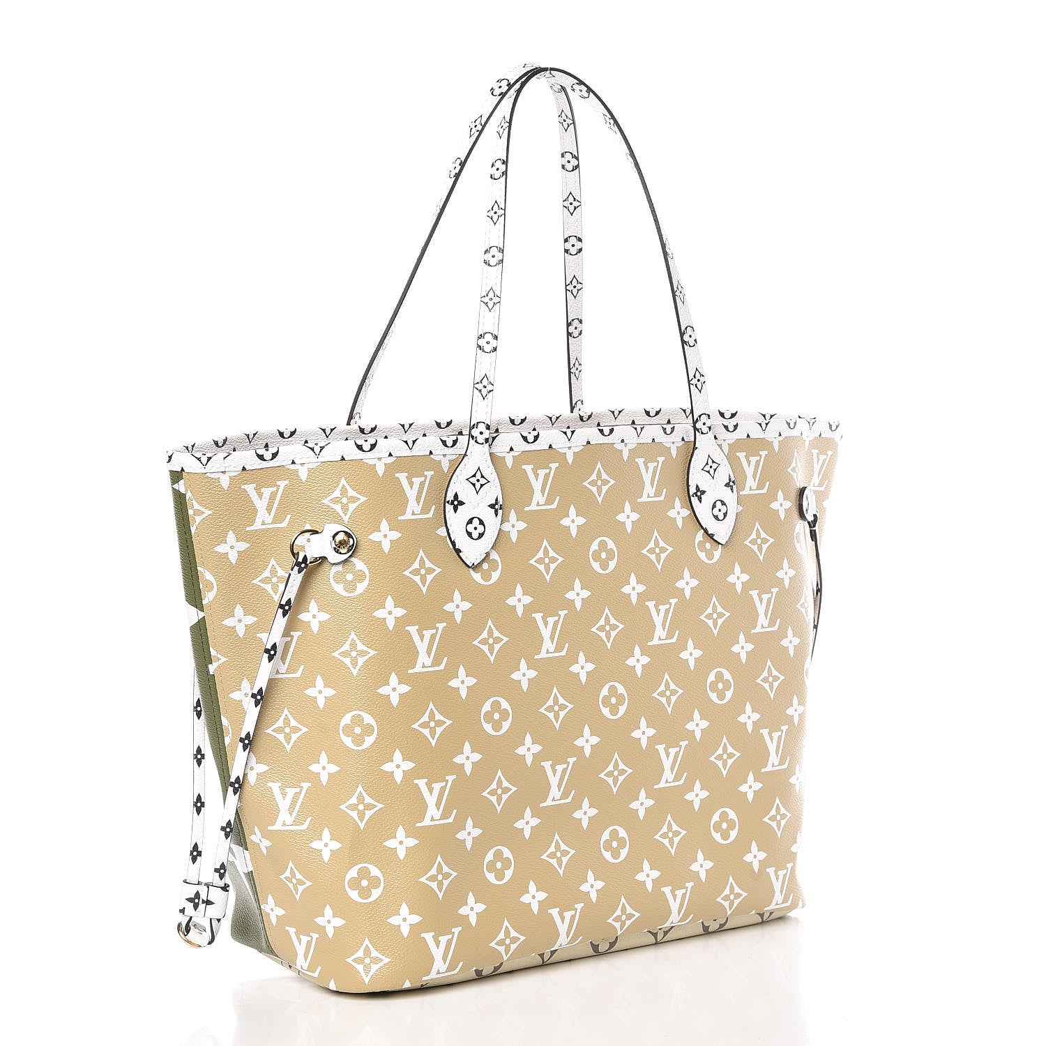 Louis Vuitton Monogram Giant Neverfull MM Kaki 3 of 10