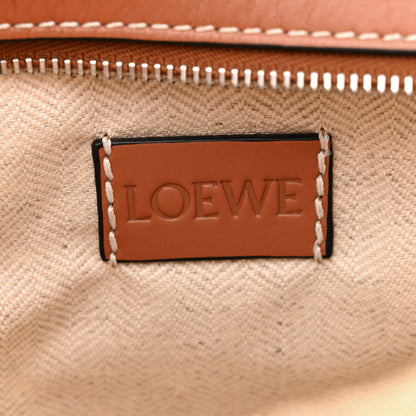 Loewe Calfskin Raffia Paulas Ibiza Pochette Bag Natural Tan 6 of 11
