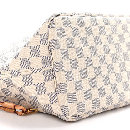 Louis Vuitton Damier Azur Neo Neverfull MM Rose Ballerine 9 of 10
