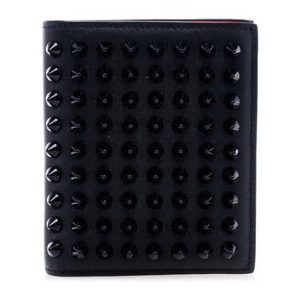Christian Louboutin Calfskin Spiked Paros Wallet Black 1 of 5