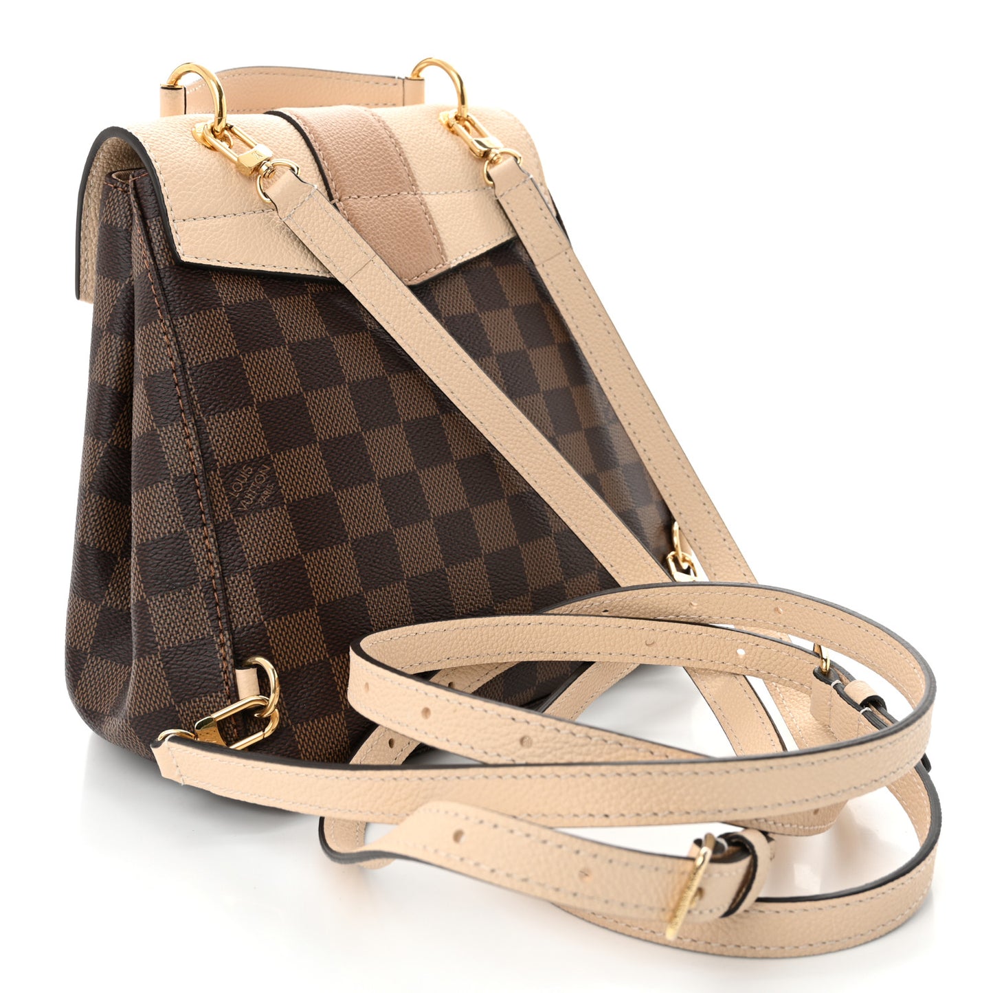 Damier Ebene Clapton Backpack Creme