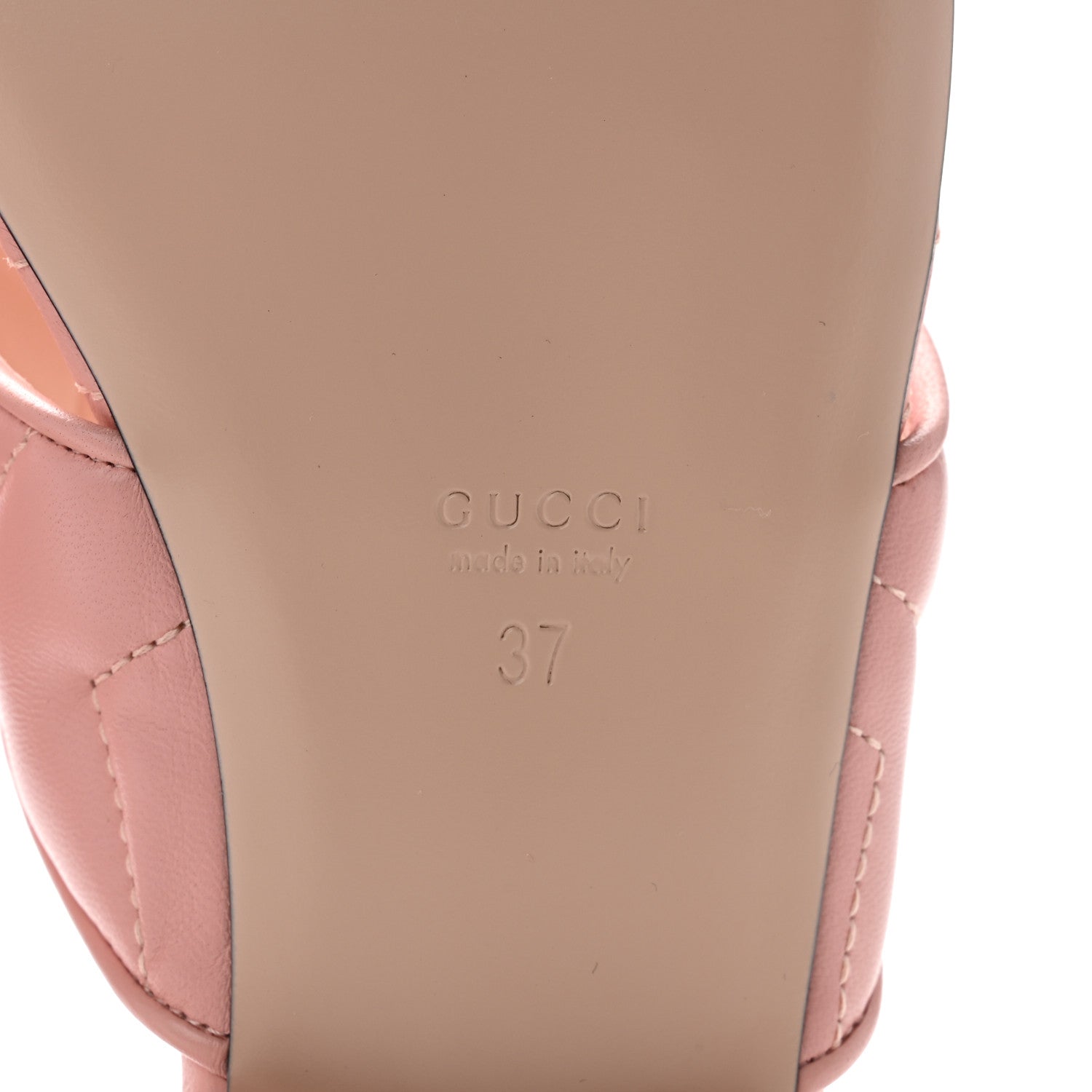 Gucci Nappa Charlotte Double G Marmont Thong Sandals 37 Perfect Pink 7 of 9