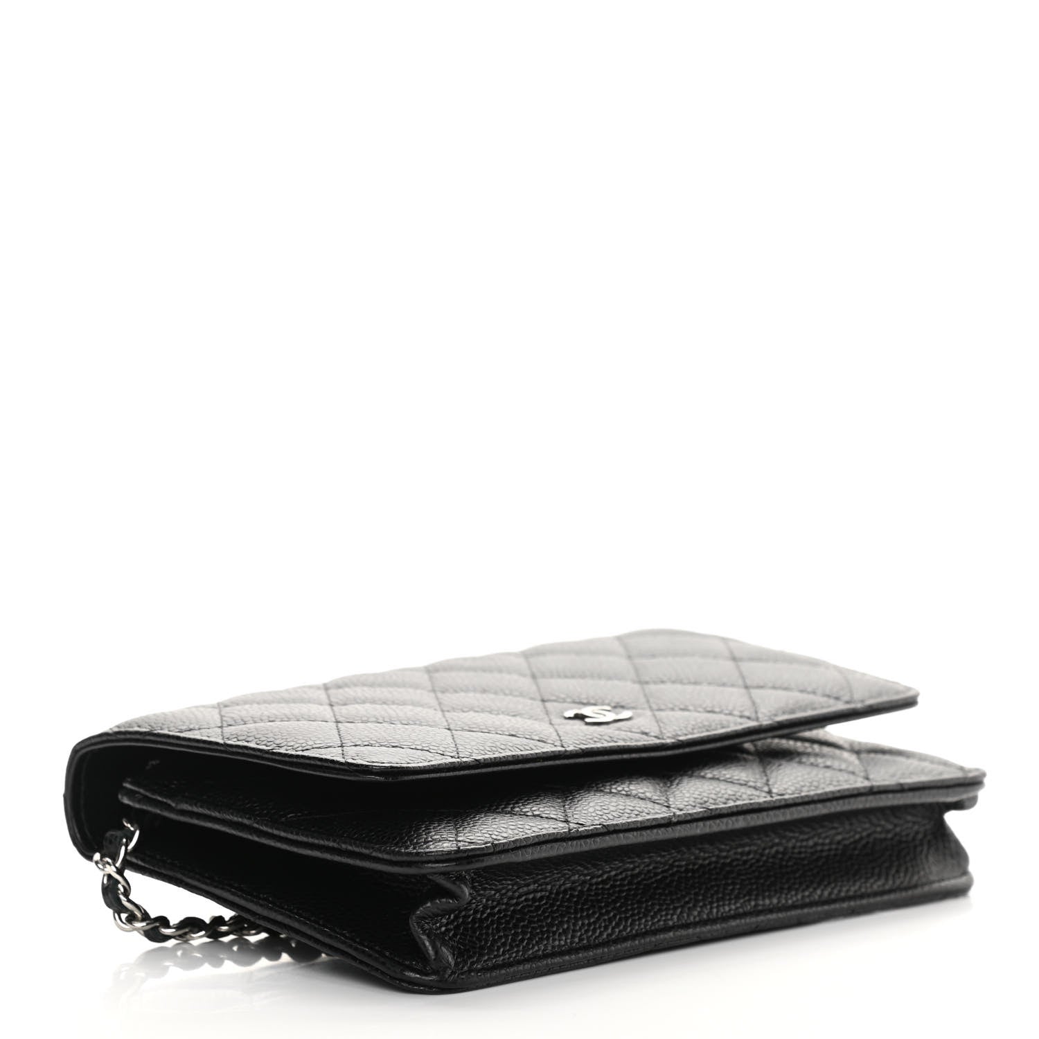 Chanel Caviar Quilted Wallet On Chain WOC Black 4 of 13