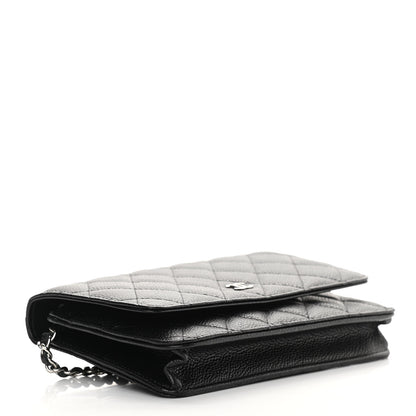 Chanel Caviar Quilted Wallet On Chain WOC Black 4 of 13