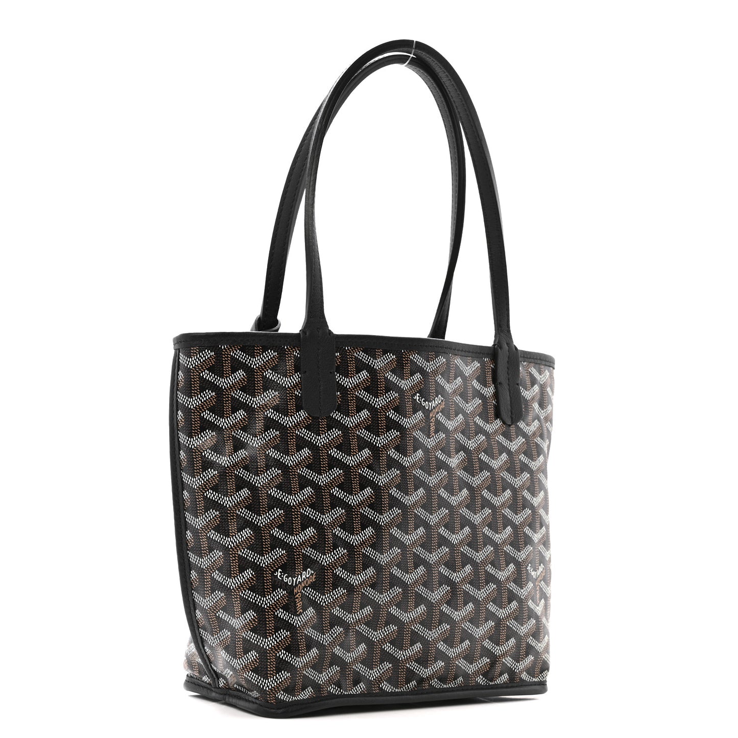 Goyardine Reversible Mini Anjou Black