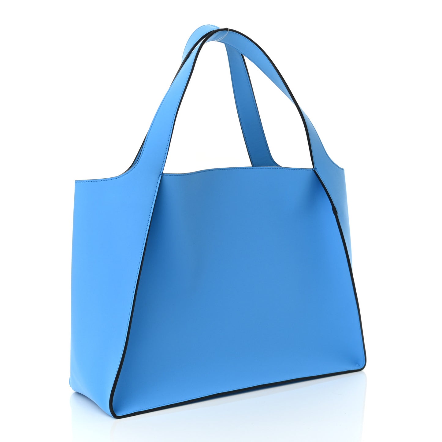 Eco Alter Nappa Large East West Perforated Tote Blue