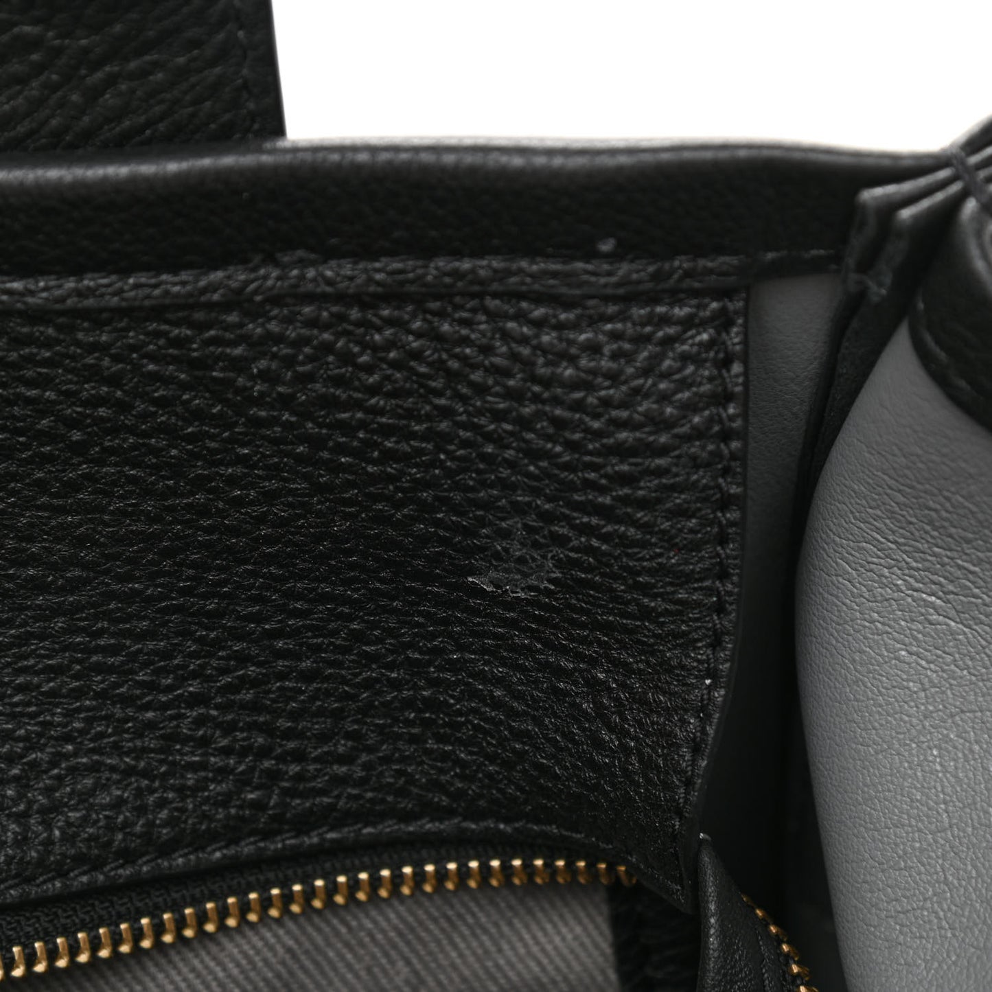 Grained Calfskin Medium The Tote Bag Black