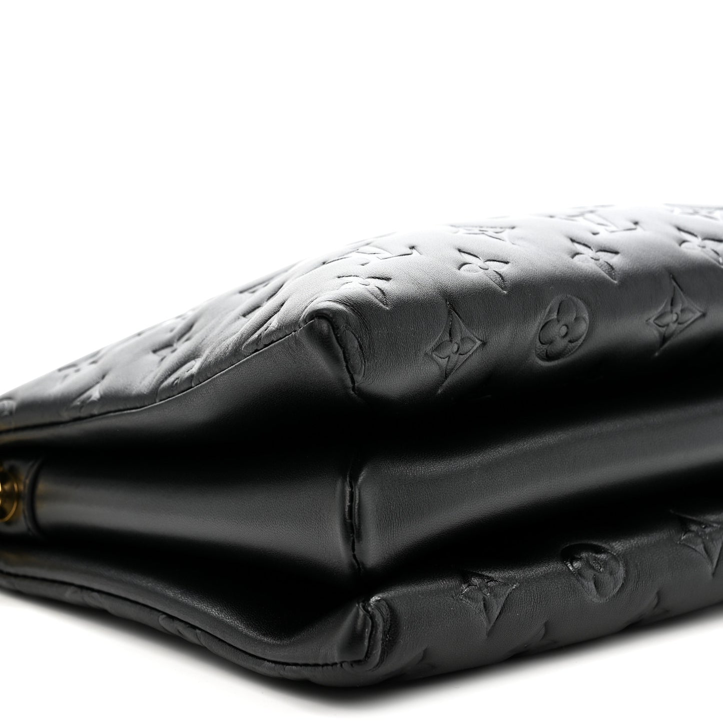 Lambskin Embossed Monogram Coussin PM Black
