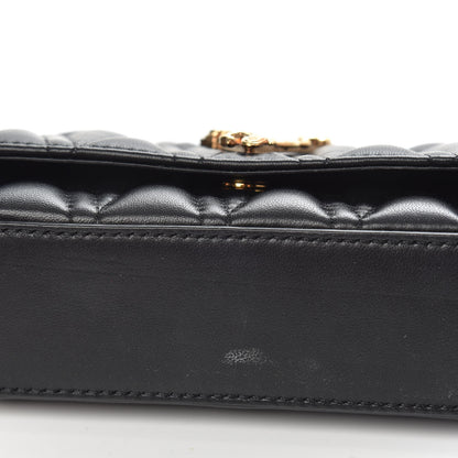 Versace Nappa Quilted Virtus Evening Bag Black 9 of 11