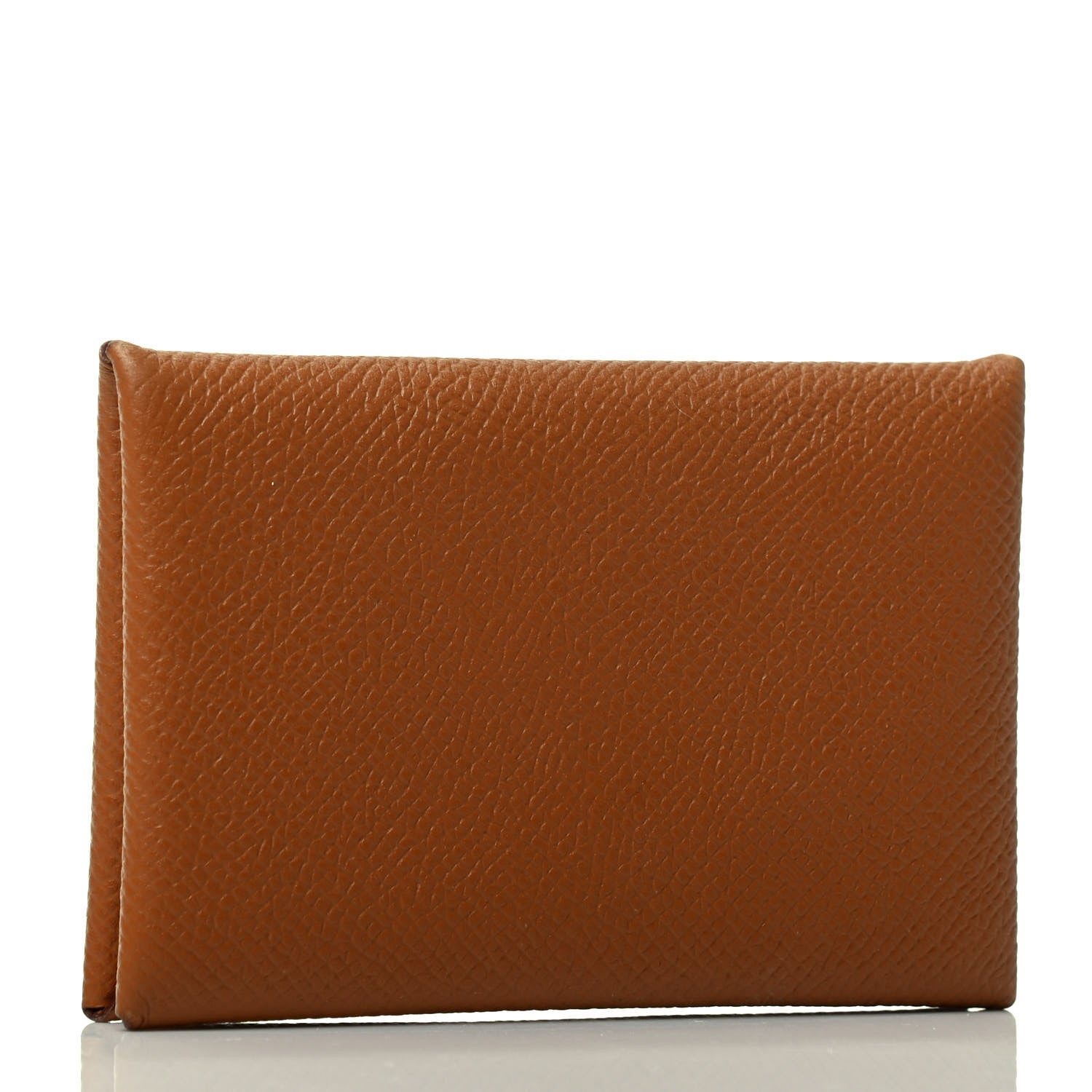 Hermes Epsom Calvi Card Case Gold 2 of 4