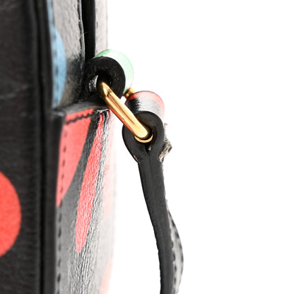 Saint Laurent Calfskin Floral Print Small Classic Monogram Camera Bag Black 12 of 13