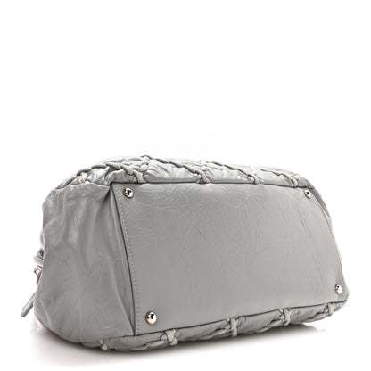 Chanel Calfskin Ultra Stitch Bowler Grey 4 of 11
