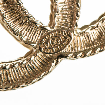 Chanel Pearl CC Brooch Gold 4 of 4