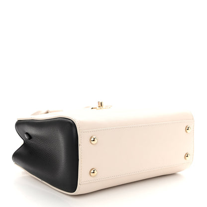 Chanel Grained Calfskin Mini Bi-Color Neo Executive Shopper Tote Beige Black 4 of 9