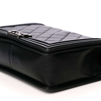 Chanel Calfskin Quilted New Medium Boy Flap Black 10 of 12