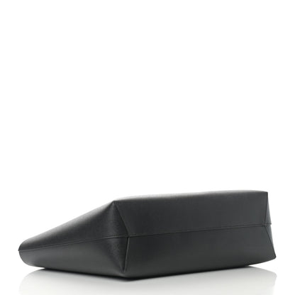 Mansur Gavriel Saffiano Large Shopping Tote Black Flamma 5 of 16