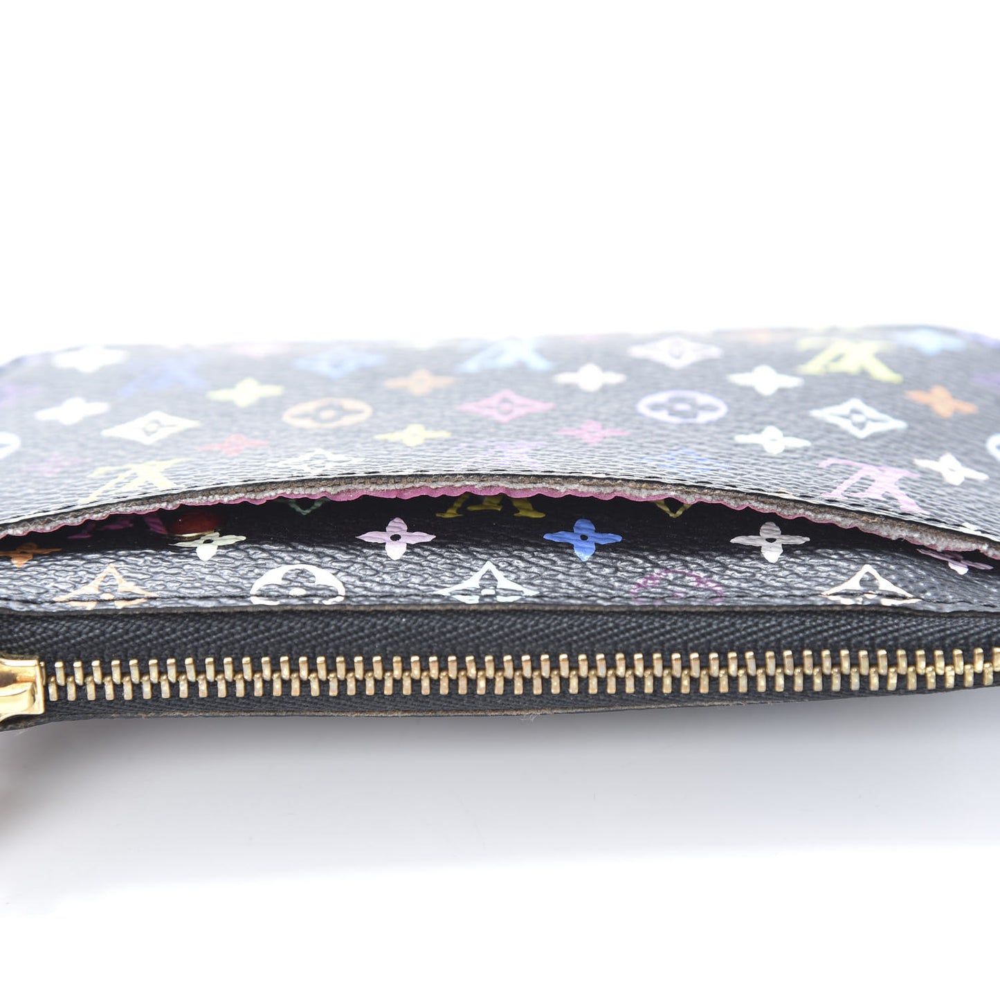 Monogram Multicolor Key Pouch Black Grenade