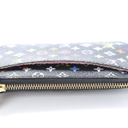 Louis Vuitton Monogram Multicolor Key Pouch Black Grenade 8 of 9