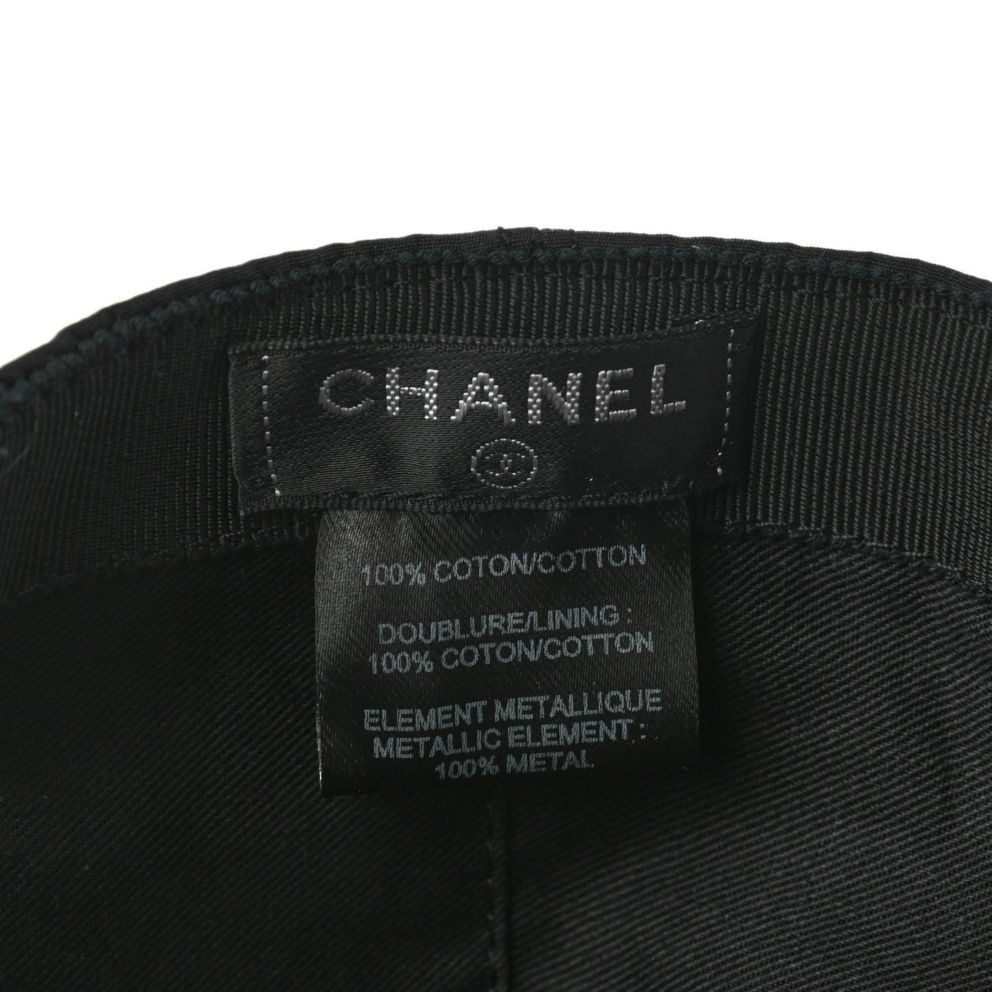 Cotton CC Cap Hat Black