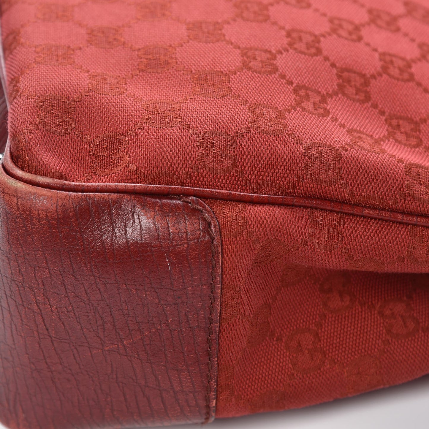 Monogram Small Bamboo Tote Red