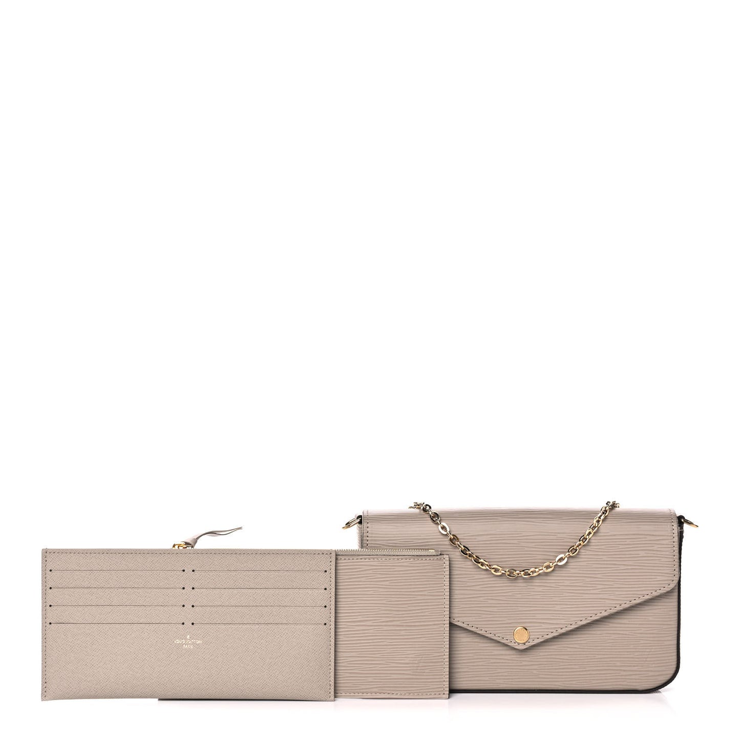 Epi Felicie Pochette Chain Wallet Galet