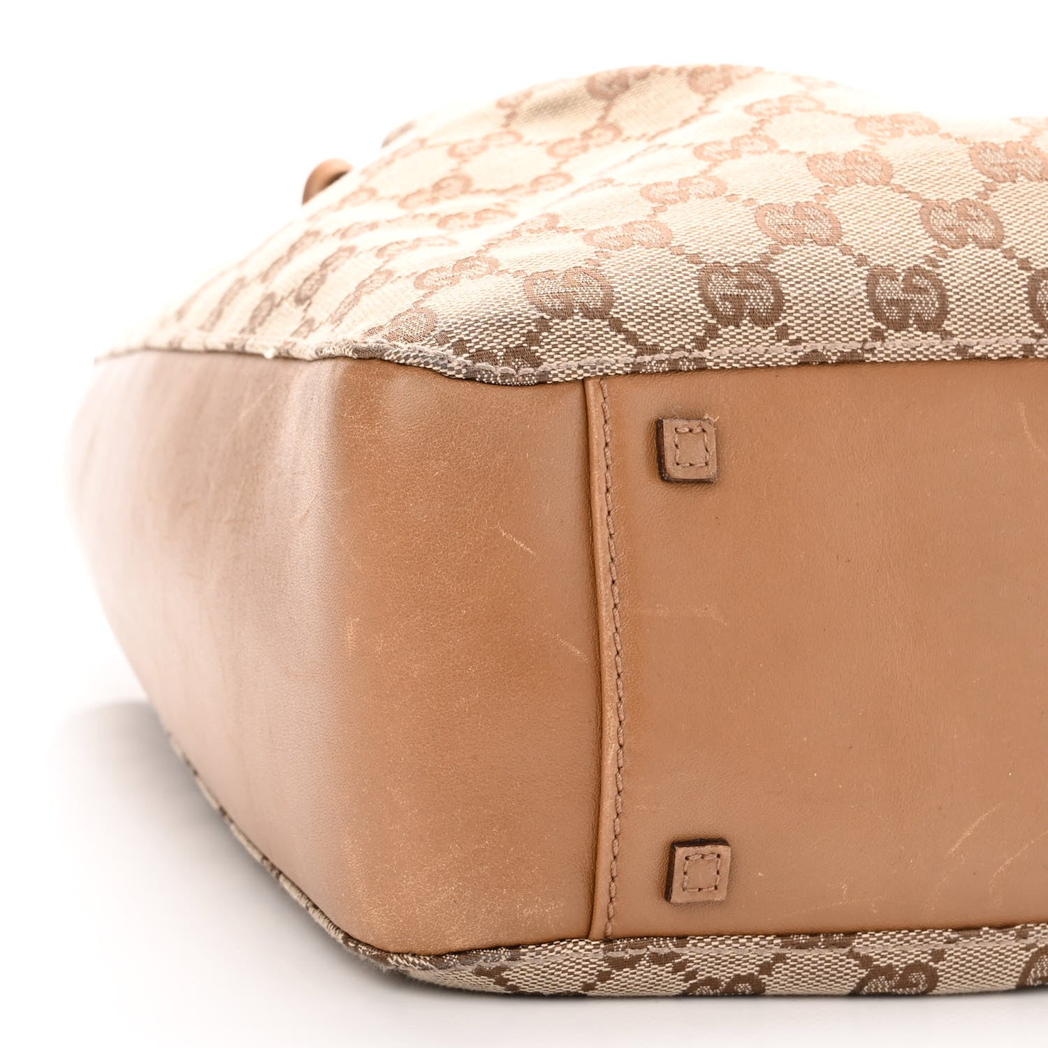 Gucci Monogram Calfskin Tote Brown 9 of 15