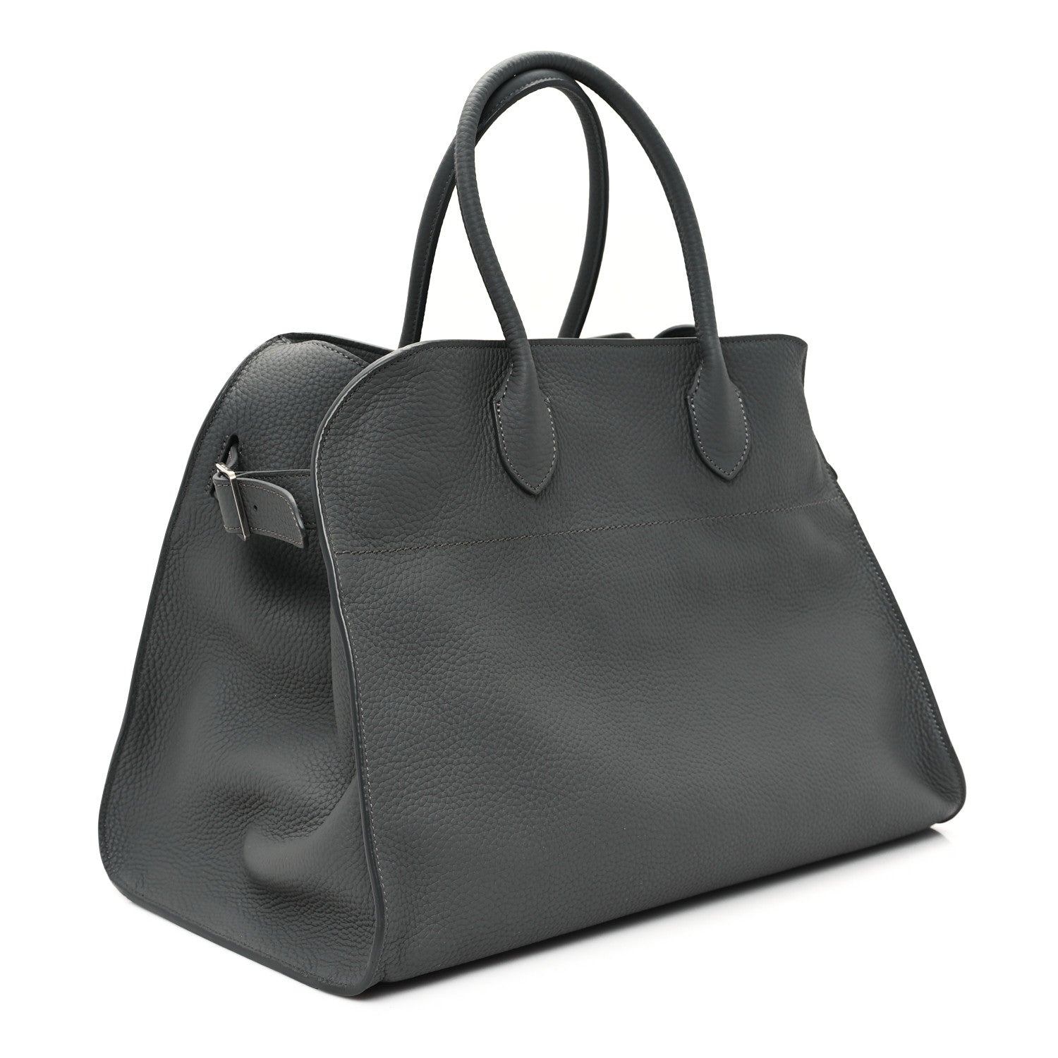The Row Matte Grained Calfskin Soft Margaux 15 Grey 3 of 9