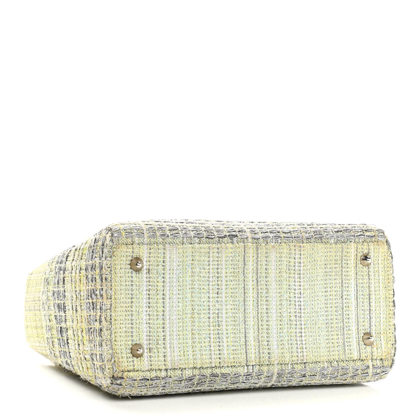 Tweed Medium Lady Dior Green Multicolor
