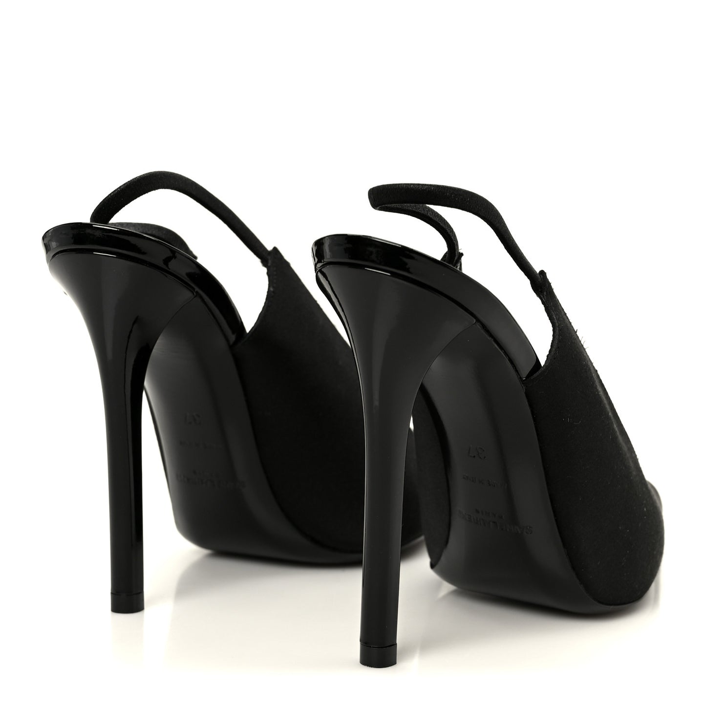 Raso Regale Raven 110 Slingback Pumps 37 Black