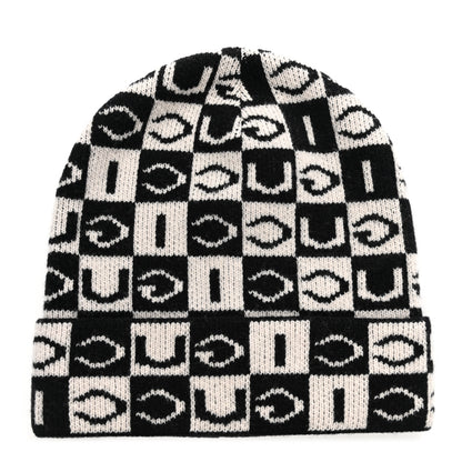 Gucci Wool Appside Beanie L Black Ivory 1 of 7