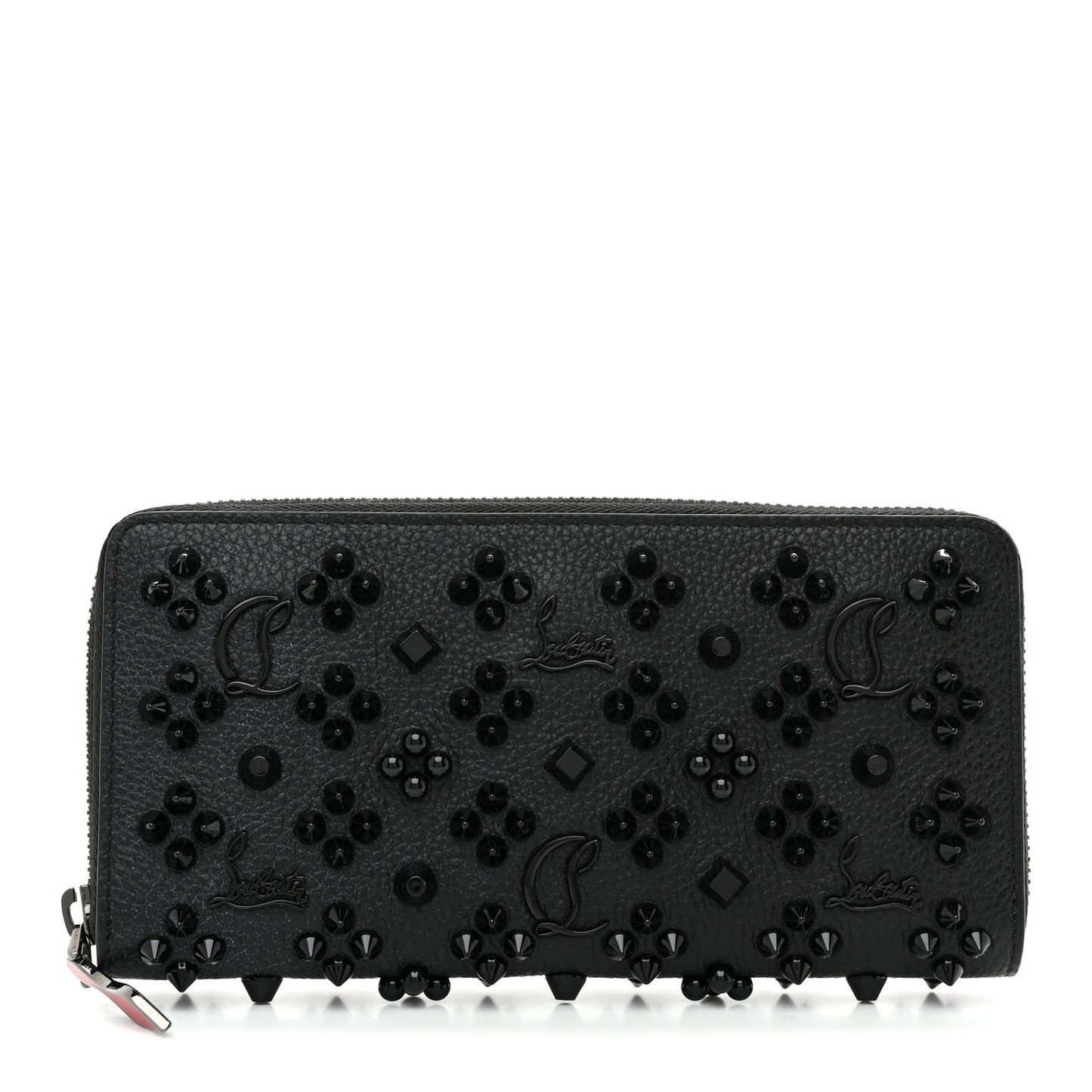 Calfskin Loubinthesky Panettone Wallet Black