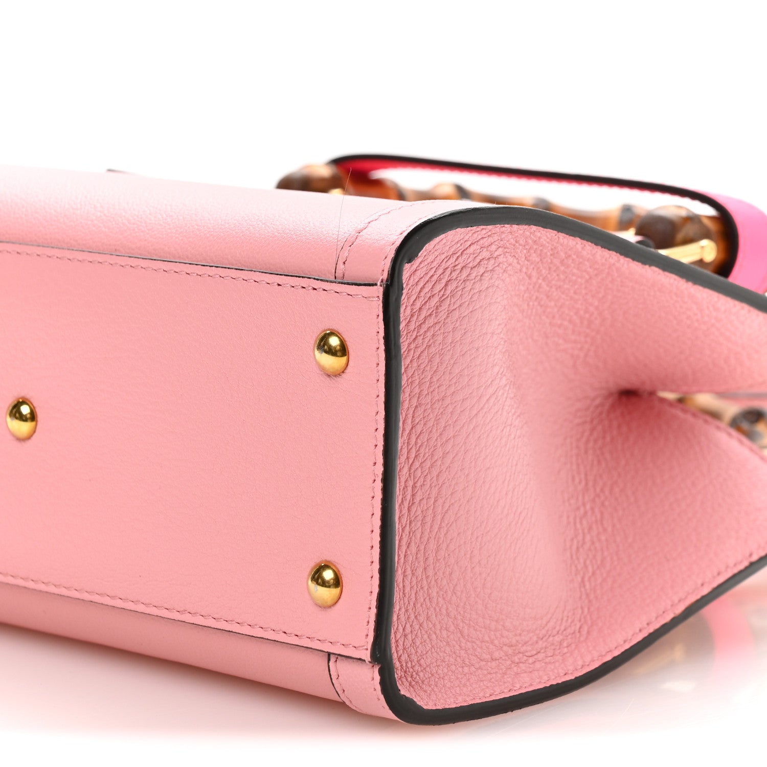 Gucci Wonka Grain Calfskin Mini Diana Tote Bag Wild Rose Fuxia Fluo 9 of 9