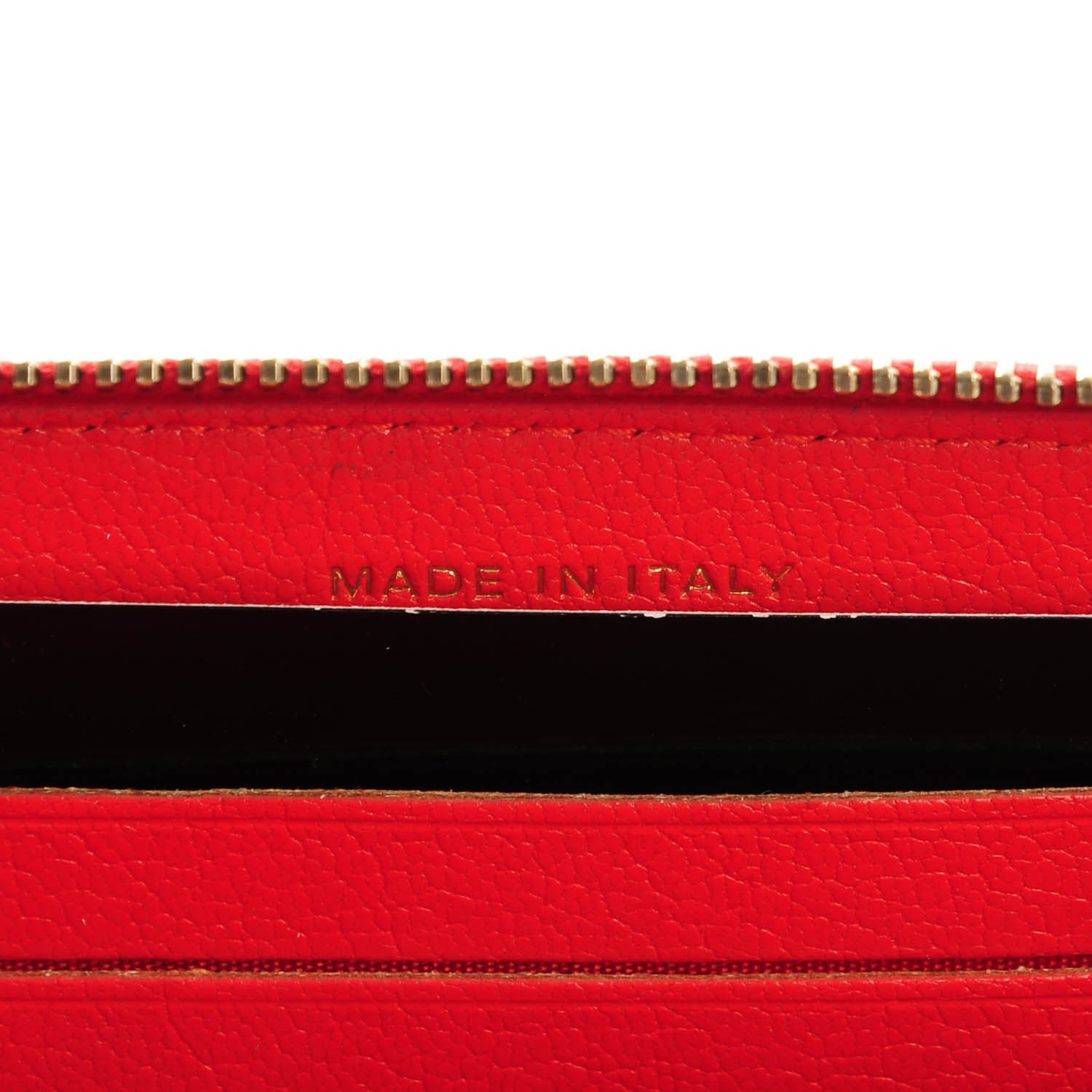 Chanel Shiny Goatskin Diagonal Quilted Small Zip Around Wallet Red 7 of 8