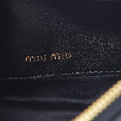 Miu Miu Nappa Matelasse Lux Pouch Nero Black 6 of 9