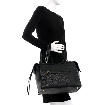 Celine Bullhide Calfskin Medium Ring Bag Black 2 of 6