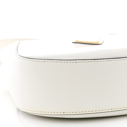 Prada Box Calfskin Shoulder Bag White Black 9 of 10