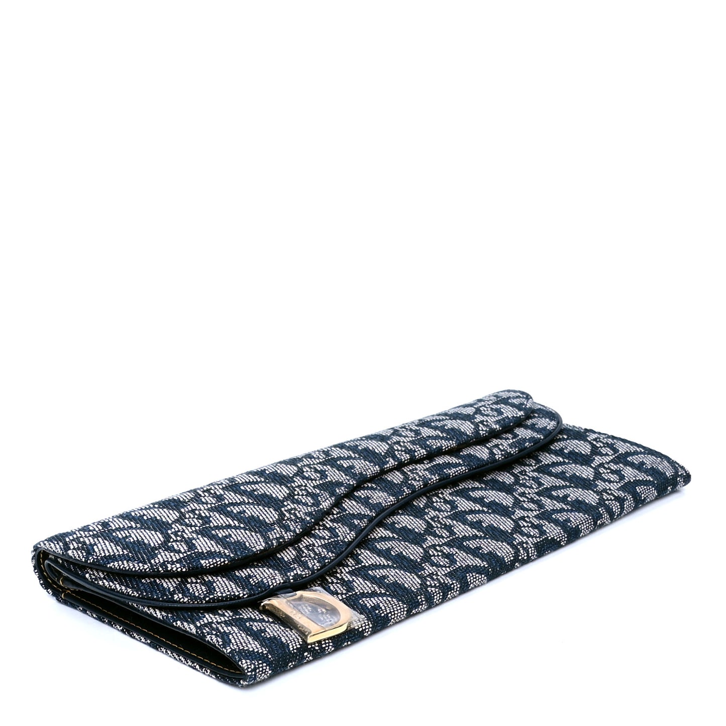 Monogram Saddle Long Wallet Navy