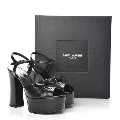 Saint Laurent Goatskin Candy 80 Platform Sandals 37.5 Black 11 of 11