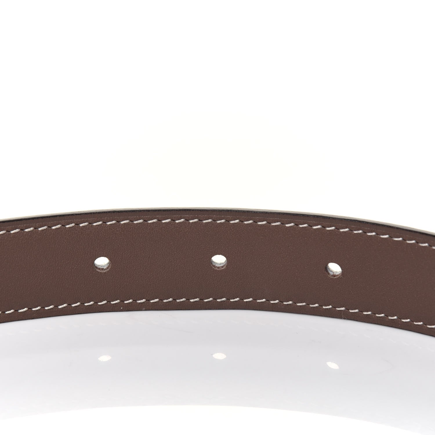 Hermes Swift Epsom 24mm Belt Strap 80 White Etoupe 6 of 7